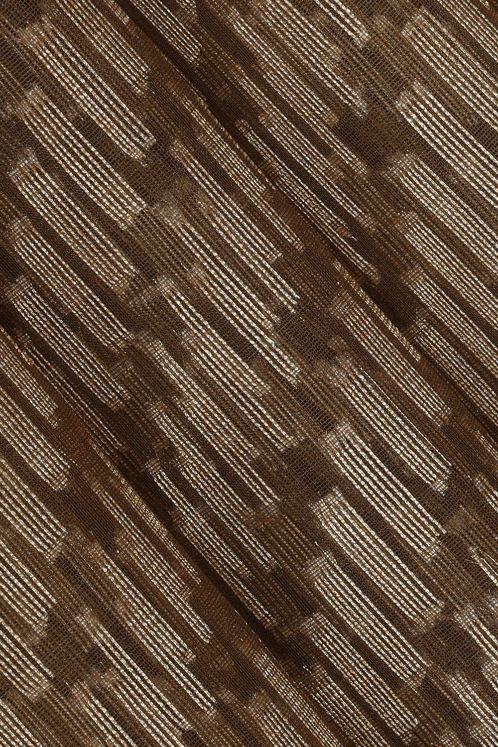 Image of Banarasi Kora Brown Saree